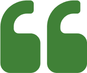 Green quotation marks on black background.